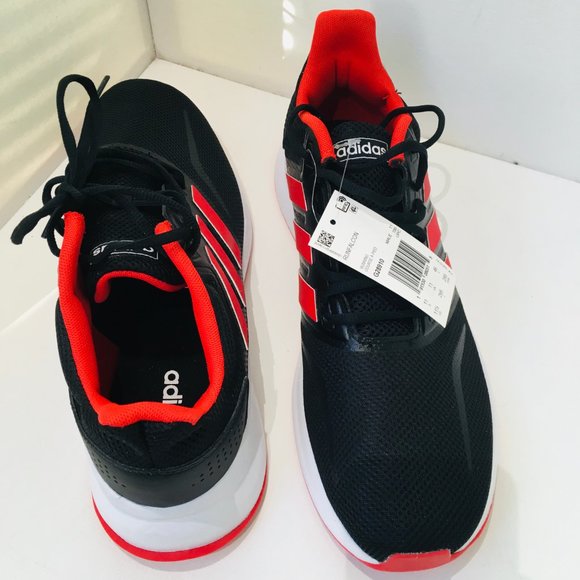 ADIDAS Run Falcon Athletic Running Shoes Sneakers Mens Sz 11.5 Red Black NEW NWT - Picture 7 of 8